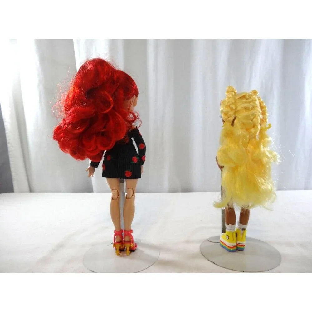 Rainbow High Ruby Anderson Dressed Articulated Fashion Doll + Sunny Madison Doll